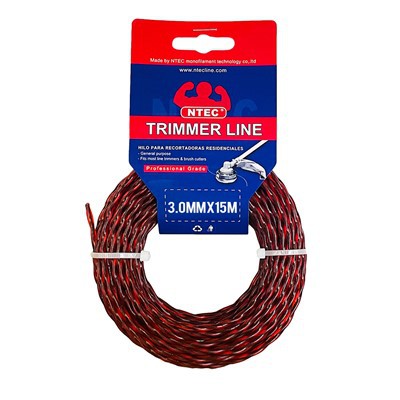 3.0MM ডায়মন্ড 4-কোণাযুক্ত সর্পিল প্যাটার্ন ট্রিমার লাইন